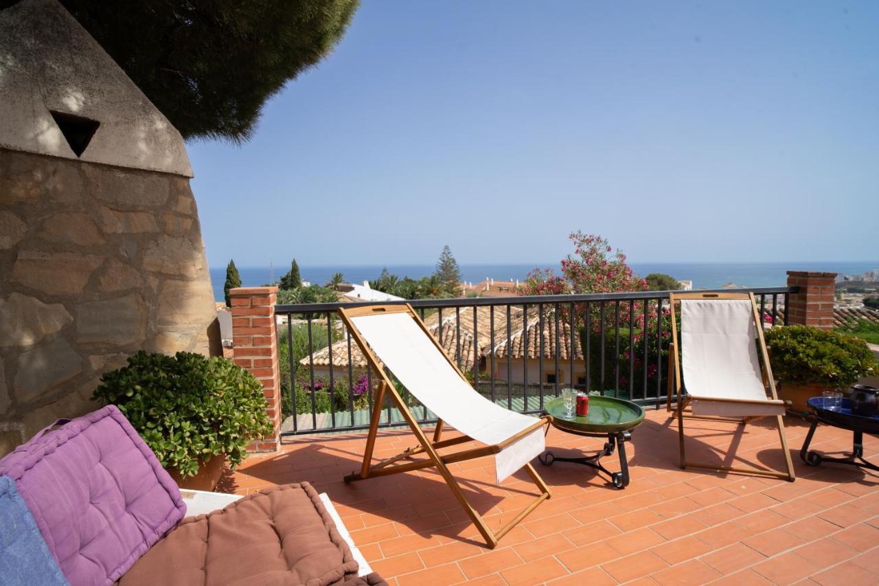 Casa Ancladero Big Rooftop Terrace, 2 Bedroom Guesthouse W Garden And View Fuengirola Luaran gambar