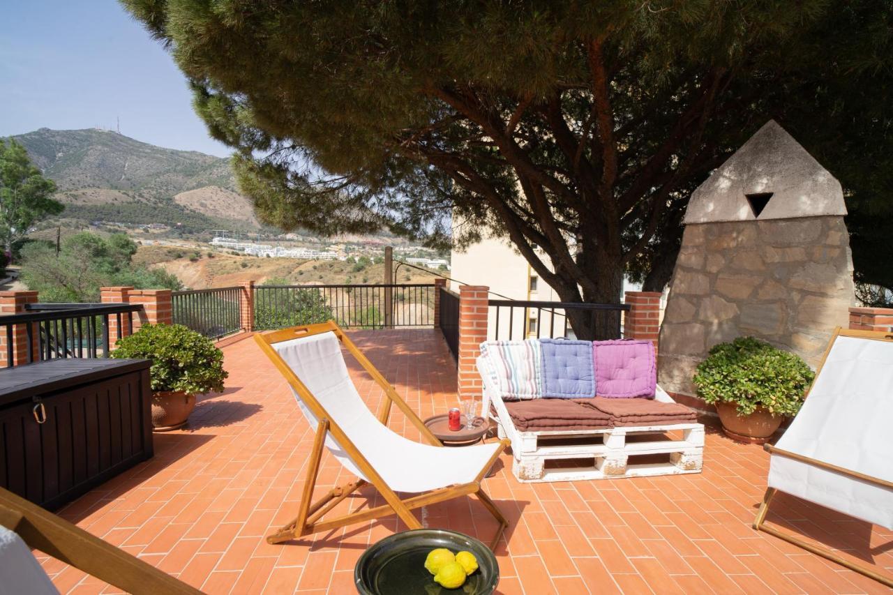 Casa Ancladero Big Rooftop Terrace, 2 Bedroom Guesthouse W Garden And View Fuengirola Luaran gambar